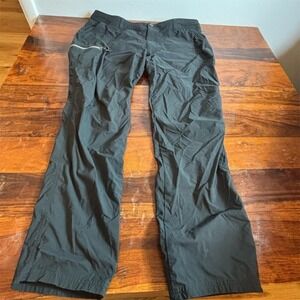 REI Co-op Hiking Pants Mens 40x32 Dark Gray Cargo Outdoor Trail Zip Pocket